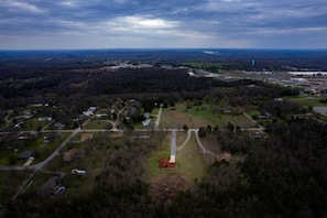 Cabin on 4 acres with Lake Norfork in the distance