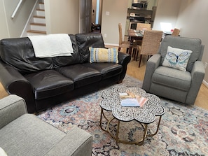 Family room with recliners