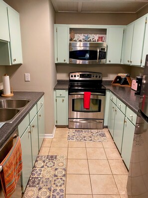 Kitchen with new appliances