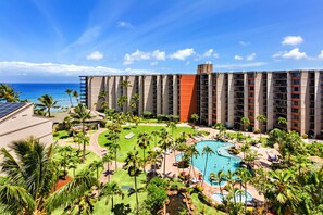 Breathtaking ocean and resort views from your private lanai