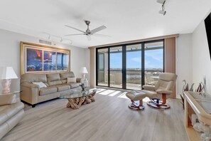 The condo is tastefully decorated and furnished to provide you a comfortable home away from home.