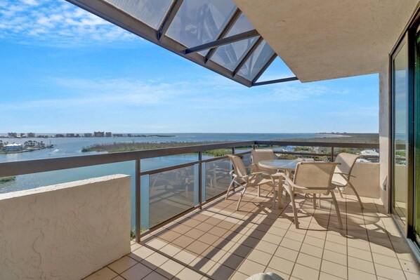 Any meal enjoyed on this stunning 12th floor balcony should be considered fine dining!