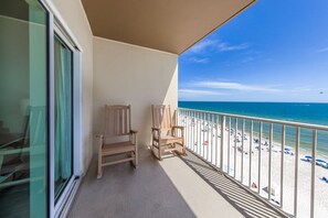 Balcony view looking east