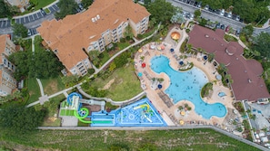 Aerial view of Windsor Hills water park