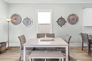 Inviting dining room that allows everyone to gather