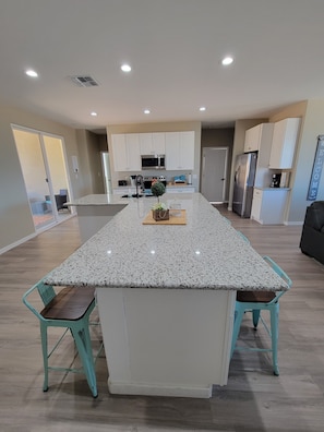 Dining area that seats 12.