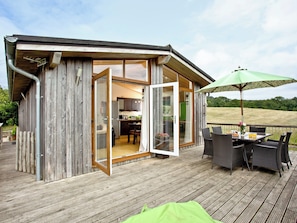 Beautiful detached timber lodge | Garfield Lodge, Hawkchurch, Axminster