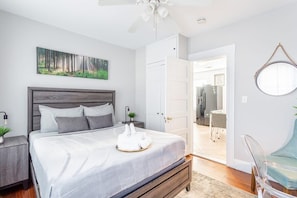 Comfortable beds and calming decor for a restful sleep.
