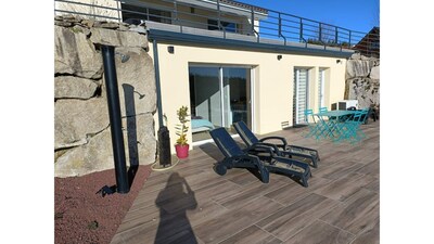 terrasse avec bain de soleil (*4)