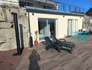 terrasse avec bain de soleil (*4)