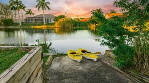 Our home is just steps away from one of Cape Coral's freshwater canals.