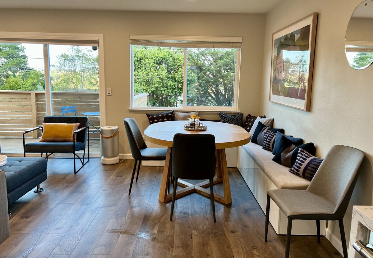 Retreat & Relax- GG Bridge and Mt. Tam mins away!