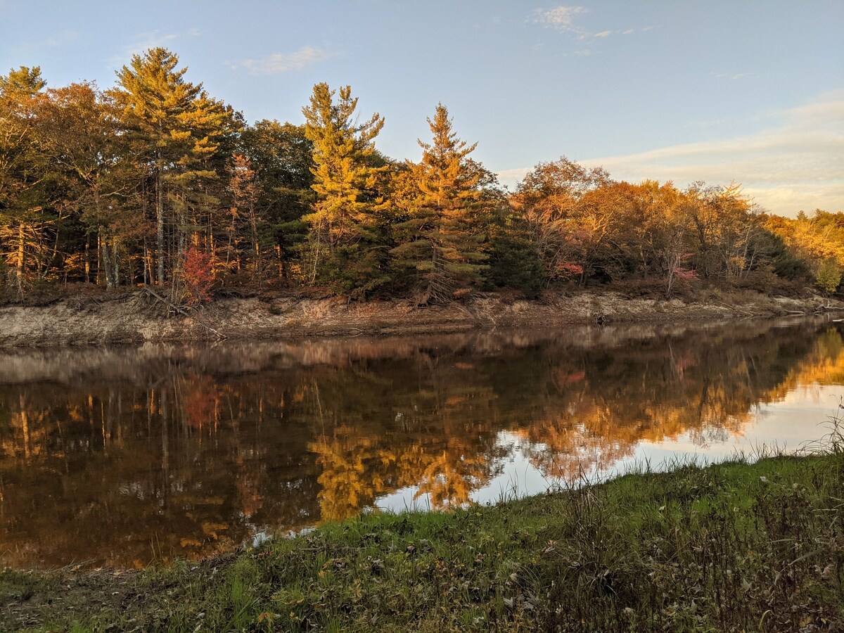 Dog friendly Waterfront Cabin Near White Mountains