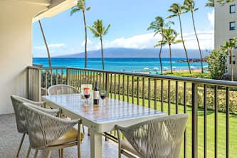 Maui Resort Rentals: The Whaler 212 - Gorgeous Remodel, 1BR/2BA w/ Ocean and West Maui Mountain Views!