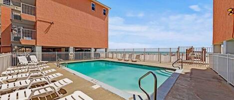 Great views of Gulf from the pool