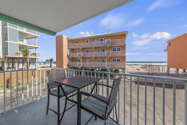Great views from large wrap around balcony to sit and have coffee