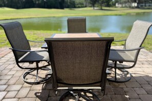 Private patio with seating for four!