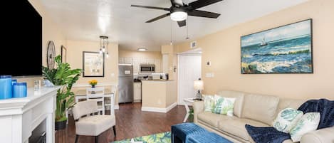 Open concept living room and kitchen