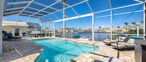 Private heated pool vacation rental in Cape Coral, Florida