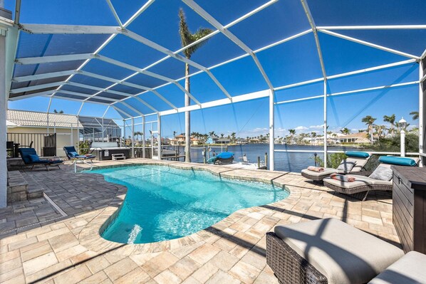 Private heated pool vacation rental in Cape Coral, Florida