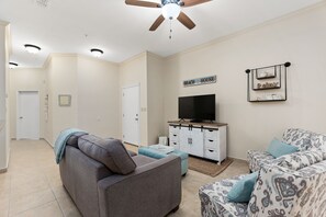 Plenty of seating for family and guests. 