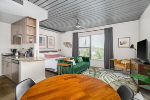 Relax and pamper yourself in this thoughtfully designed, stylish modern living space.