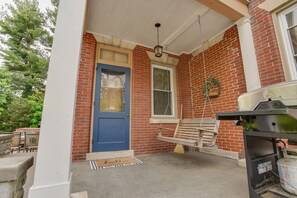 Grab a coffee and sit on the porch swing in the fresh morning air.