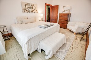 Quality, sustainable linens and a luxurious mattress is provided in each bedroom to ensure a dreamy night of sleep!