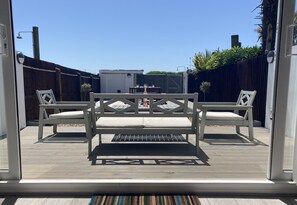 Beach facing garden