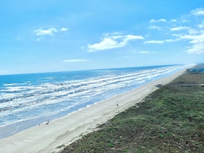 View from balcony looking to the right toward Padre Island.