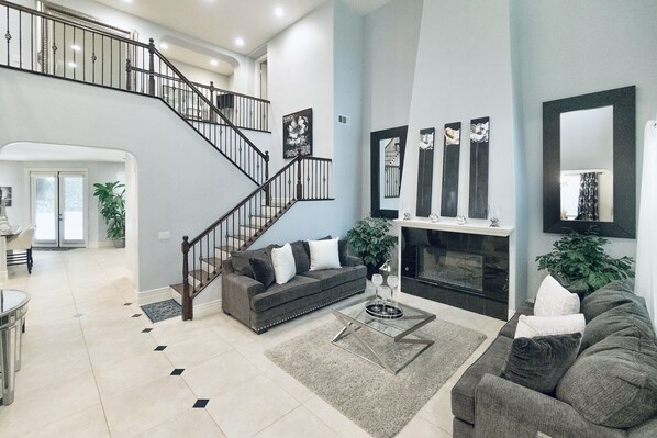 Entry and formal living room 