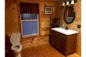 Bathroom which also includes a walk-in shower 