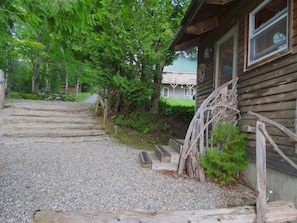  Steps to the lake. Apartment is across the road from lake(seen in background)