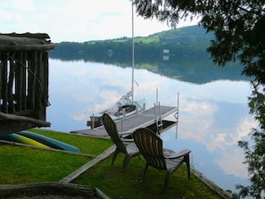 Waterfront area. Fish off the dock. Kayak, canoe, swim. Just enjoy it!