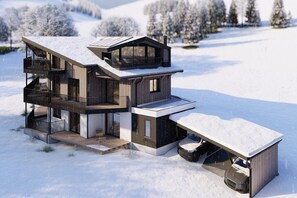 Außenseite Ferienhaus [Winter]