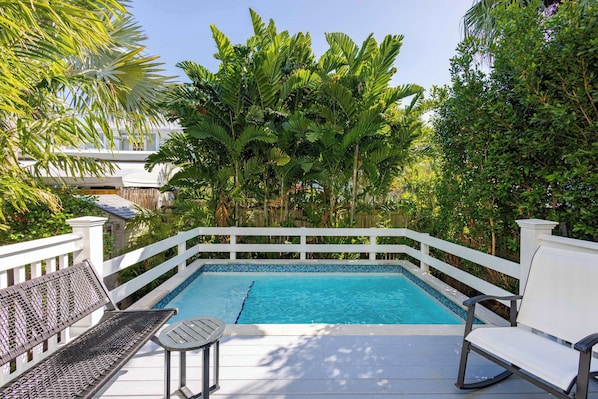 Private heated Pool