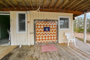 Outdoor Shower Under House