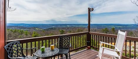 Take in the beautiful views from the deck