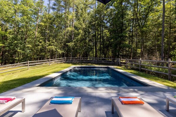 Saltwater pool & new deck