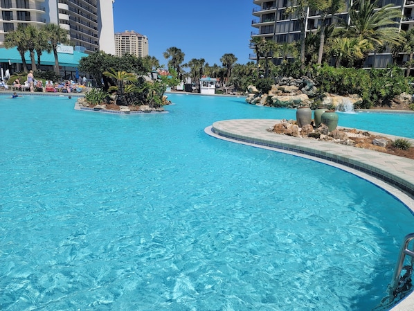 Resort main pool view