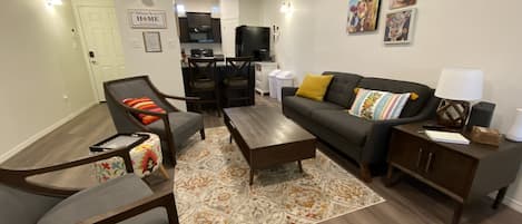 Main floor sitting area adjacent to the kitchen.