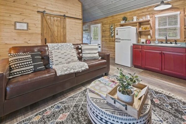 Queen sleeper sofa in living room