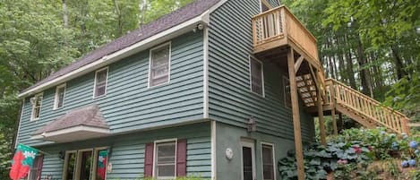 Timberlane Mountain Retreat is on the top floor of our home, accessed by stairs