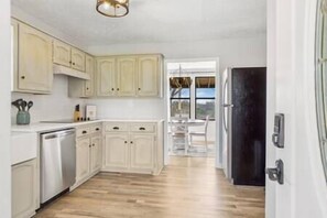 Step inside the front door to the spacious kitchen!