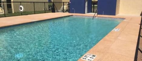 Sparkling community pool