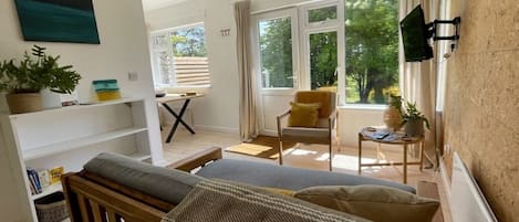 Airy open plan living area