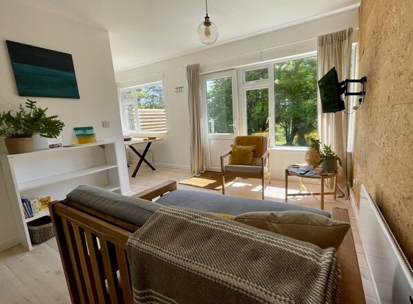 Airy open plan living area