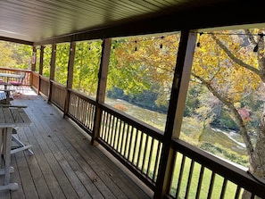 Covered Deck with New River Views