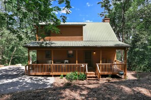 Front porch and Entrance
with two sitting areas for relaxing.