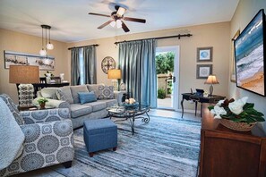 Living to Dining Area and Private Patio
